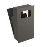 Wnękowy kosz na odpady, otwarty MERIDA DRAGON, stal matowa