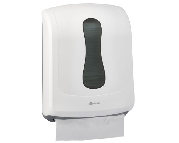 Pojemnik na ręczniki składane MERIDA ONE SLIM, tworzywo ABS, biały Pojemnik na ręczniki składane MERIDA ONE SLIM, tworzywo ABS, biały