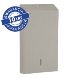 Pojemnik na ręczniki składane MERIDA STELLA SLIM STONE GREY LINE MEGA, szary kamienny