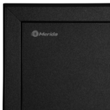 Wnękowy pojemnik na ręczniki pojedyncze z koszem MERIDA STELLA BLACK LINE