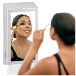 Pojemnik na ręczniki składane z lustrem ze stali SuperMirror „2w1" MERIDA STELLA SLIM MEGA COMBO, stal matowa