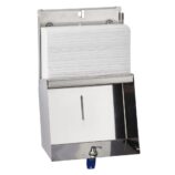 Pojemnik na ręczniki składane MERIDA STELLA SLIM MINI, stal polerowana