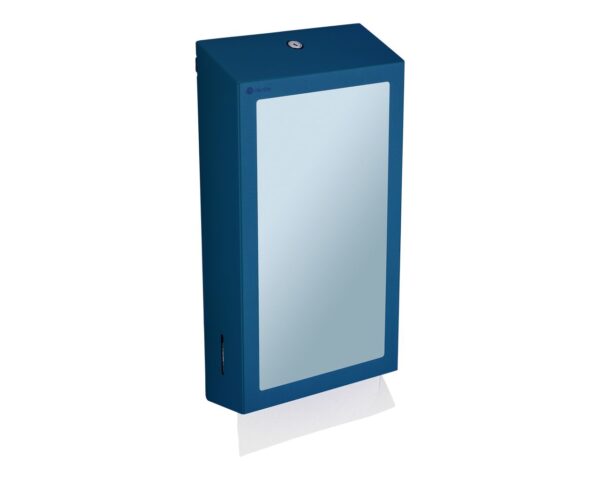 Pojemnik na ręczniki składane z lustrem ze stali SuperMirror „2w1" MERIDA STELLA SLIM BLUE LINE MEGA COMBO, niebieski Pojemnik na ręczniki składane z lustrem ze stali SuperMirror „2w1" MERIDA STELLA SLIM BLUE LINE MEGA COMBO, niebieski