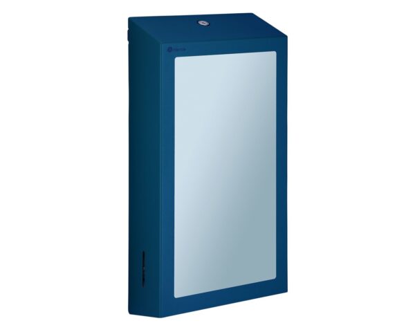 Pojemnik na ręczniki składane z lustrem ze stali SuperMirror „2w1" MERIDA STELLA SLIM BLUE LINE MEGA COMBO, niebieski Pojemnik na ręczniki składane z lustrem ze stali SuperMirror „2w1" MERIDA STELLA SLIM BLUE LINE MEGA COMBO, niebieski