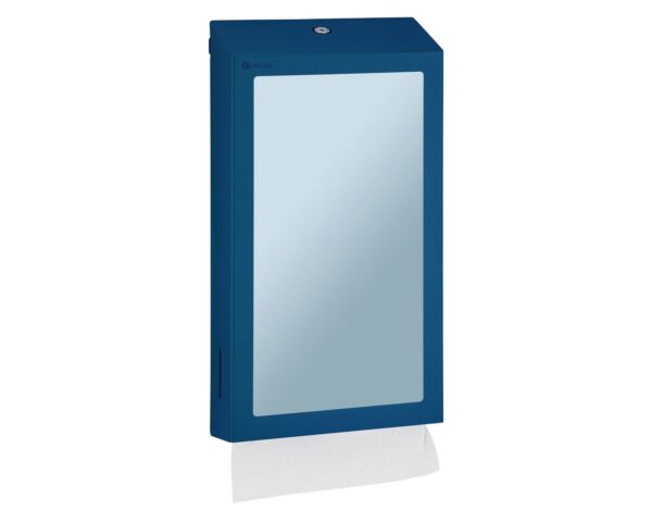 Pojemnik na ręczniki składane z lustrem ze stali SuperMirror „2w1" MERIDA STELLA SLIM BLUE LINE MEGA COMBO, niebieski Pojemnik na ręczniki składane z lustrem ze stali SuperMirror „2w1" MERIDA STELLA SLIM BLUE LINE MEGA COMBO, niebieski