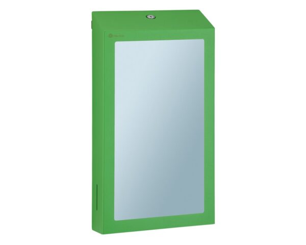 Pojemnik na ręczniki składane z lustrem ze stali SuperMirror „2w1" MERIDA STELLA SLIM GREEN LINE MEGA COMBO, zielony Pojemnik na ręczniki składane z lustrem ze stali SuperMirror „2w1" MERIDA STELLA SLIM GREEN LINE MEGA COMBO, zielony