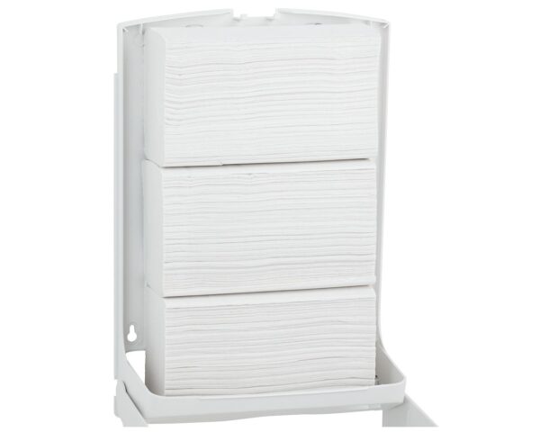 Pojemnik na ręczniki składane MERIDA TOP MAXI, tworzywo ABS, biały, okienko szare Pojemnik na ręczniki składane MERIDA TOP MAXI, tworzywo ABS, biały, okienko szare