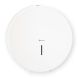 Pojemnik na papier toaletowy MERIDA STELLA WHITE LINE MAXI, średnica papieru do 23 cm, biały
