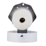 Pojemnik na papier toaletowy MERIDA STELLA WHITE LINE MEGA, średnica papieru do 28 cm, biały