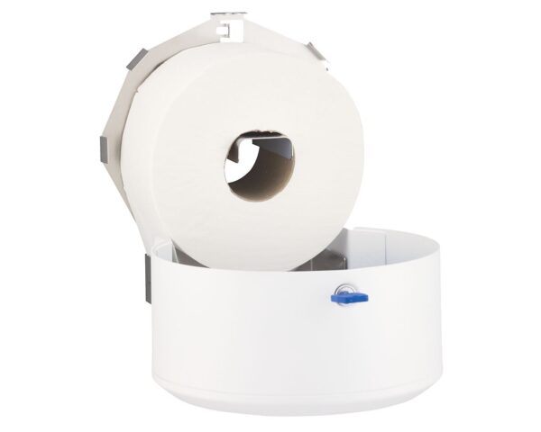 Pojemnik na papier toaletowy MERIDA STELLA WHITE LINE MINI, średnica papieru do 19 cm, biały Pojemnik na papier toaletowy MERIDA STELLA WHITE LINE MINI, średnica papieru do 19 cm, biały