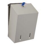 Pojemnik na papier toaletowy w listkach MERIDA STELLA STONE GREY, pojemność do 900 szt., kamienny szary