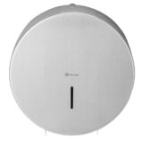 Pojemnik na papier toaletowy MERIDA STELLA MAXI, średnica papieru do 23 cm, stal matowa