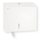 Pojemnik na papier toaletowy MERIDA STELLA WHITE LINE MAXI, średnica papieru do 23 cm, biały