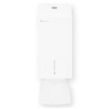 Pojemnik na papier toaletowy w listkach MERIDA STELLA WHITE LINE , pojemność do 450 szt., biały