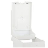 Pojemnik na papier toaletowy w listkach MERIDA TOP, pojemność do 450 szt., tworzywo ABS, biały, okienko szare