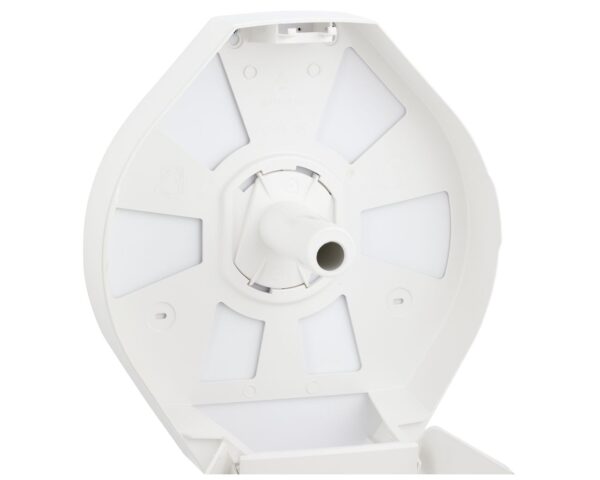 Pojemnik na papier toaletowy MERIDA TOP MEGA, tworzywo ABS, biały, okienko szare Pojemnik na papier toaletowy MERIDA TOP MEGA, tworzywo ABS, biały, okienko szare