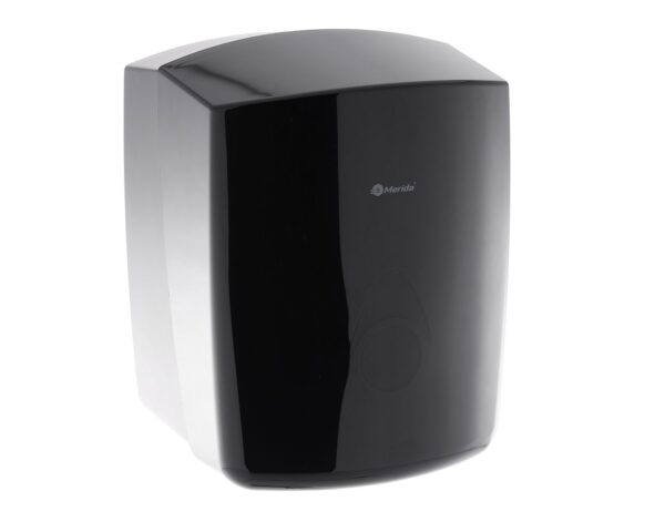 Pojemnik na ręczniki papierowe w rolach MERIDA COMO, tworzywo ABS, czarny