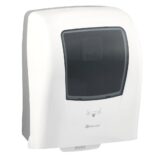 Mechaniczny podajnik ręczników papierowych w rolach MERIDA ONE AUTOMATIC MAXI, tworzywo ABS, biały