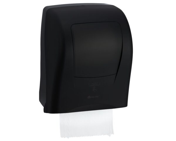 Bezdotykowy automatyczny podajnik ręczników papierowych w roli MERIDA AMADEUS SILKY BLACK Bezdotykowy automatyczny podajnik ręczników papierowych w roli MERIDA AMADEUS SILKY BLACK
