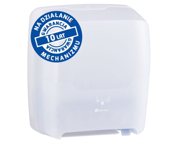 Mechaniczny podajnik ręczników MERIDA HARMONY za 100 zł netto przy zakupie 2 kartonów ręczników MERIDA TOP AUTOMATIC RAB312 (12 x 240 m = 2 800 m, 10 656 listków) Mechaniczny podajnik ręczników MERIDA HARMONY za 100 zł netto przy zakupie 2 kartonów ręczników MERIDA TOP AUTOMATIC RAB312 (12 x 240 m = 2 800 m, 10 656 listków)