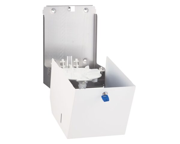 Pojemnik na ręczniki papierowe w rolach MERIDA STELLA WHITE LINE MAXI, biały Pojemnik na ręczniki papierowe w rolach MERIDA STELLA WHITE LINE MAXI, biały