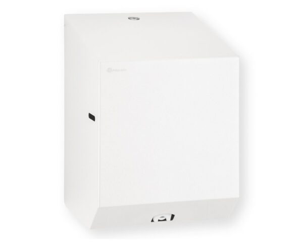 Pojemnik na ręczniki papierowe w rolach MERIDA STELLA WHITE LINE MAXI, biały Pojemnik na ręczniki papierowe w rolach MERIDA STELLA WHITE LINE MAXI, biały