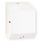 Pojemnik na ręczniki papierowe w rolach lub papier toaletowy w systemie listkowym MERIDA STELLA WHITE LINE MINI, biały