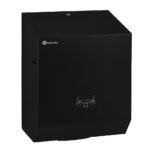 Mechaniczny podajnik ręczników papierowych w rolach MERIDA STELLA BLACK LINE, czarny