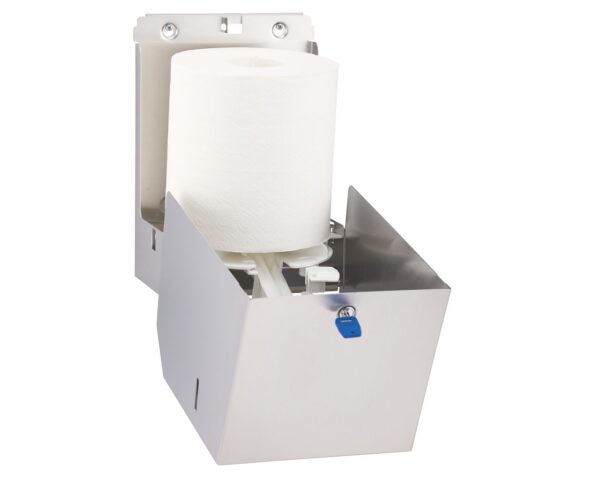 Pojemnik na ręczniki papierowe w rolach MERIDA STELLA MAXI, stal matowa Pojemnik na ręczniki papierowe w rolach MERIDA STELLA MAXI, stal matowa