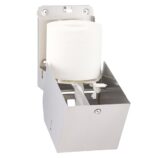 Pojemnik na ręczniki papierowe w rolach lub papier toaletowy w systemie listkowym MERIDA STELLA MINI, stal matowa