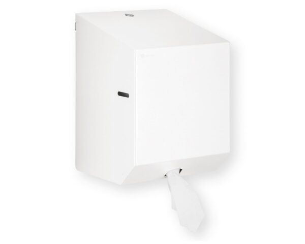 Pojemnik na ręczniki papierowe w rolach MERIDA STELLA WHITE LINE MAXI, biały Pojemnik na ręczniki papierowe w rolach MERIDA STELLA WHITE LINE MAXI, biały