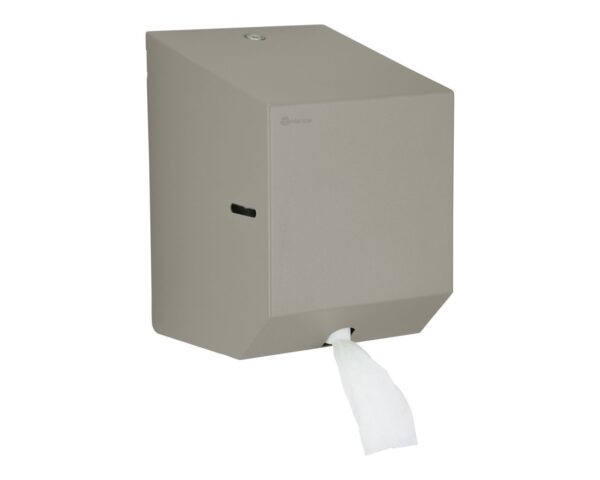 Pojemnik na ręczniki papierowe w rolach lub papier toaletowy w systemie listkowym MERIDA STELLA STONE GREY LINE MINI, szary kamienny Pojemnik na ręczniki papierowe w rolach lub papier toaletowy w systemie listkowym MERIDA STELLA STONE GREY LINE MINI, szary kamienny