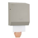 Mechaniczny podajnik ręczników papierowych w rolach MERIDA STELLA STONE GREY LINE, szary kamienny