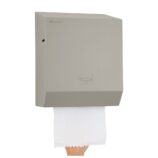 Mechaniczny podajnik ręczników papierowych w rolach MERIDA STELLA STONE GREY LINE, szary kamienny