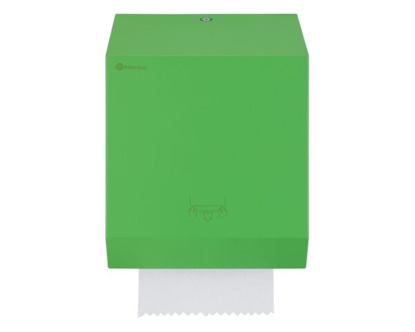 Mechaniczny podajnik ręczników papierowych w rolach MERIDA STELLA GREEN LINE, zielony Mechaniczny podajnik ręczników papierowych w rolach MERIDA STELLA GREEN LINE, zielony