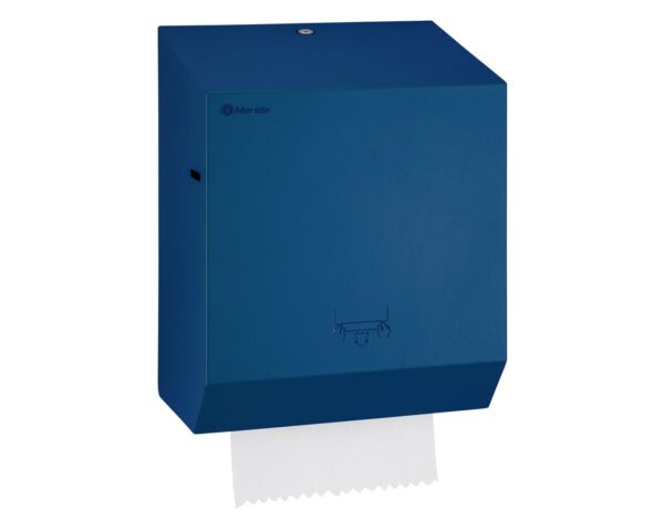 Mechaniczny podajnik ręczników papierowych w rolach MERIDA STELLA BLUE LINE, niebieski Mechaniczny podajnik ręczników papierowych w rolach MERIDA STELLA BLUE LINE, niebieski
