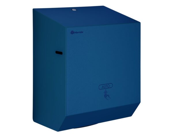 Automatyczny bezdotykowy podajnik ręczników papierowych w rolach MERIDA STELLA BLUE LINE AUTOMATIC MAXI, niebieski Automatyczny bezdotykowy podajnik ręczników papierowych w rolach MERIDA STELLA BLUE LINE AUTOMATIC MAXI, niebieski