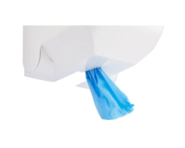 Pojemnik na ręczniki papierowe w rolach MERIDA TOP MAXI, tworzywo ABS, biały, okienko szare Pojemnik na ręczniki papierowe w rolach MERIDA TOP MAXI, tworzywo ABS, biały, okienko szare