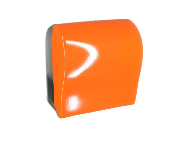 Mechaniczny podajnik ręczników w rolach MERIDA UNIQUE SOLID CUT ORANGE SPARK LINE Mechaniczny podajnik ręczników w rolach MERIDA UNIQUE SOLID CUT ORANGE SPARK LINE
