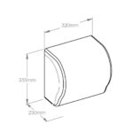 Mechaniczny podajnik ręczników w rolach MERIDA UNIQUE LUX CUT MARBLE LINE