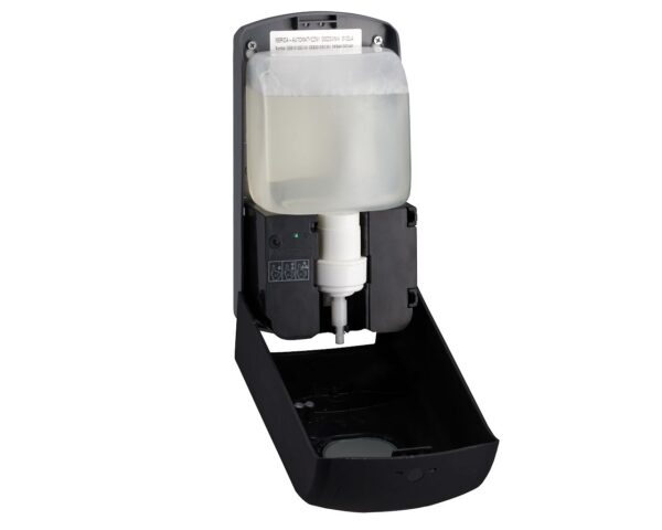 Bezdotykowy automatyczny dozownik mydła w pianie MERIDA AMADEUS SILKY BLACK na jednorazowe wkłady 1000 g Bezdotykowy automatyczny dozownik mydła w pianie MERIDA AMADEUS SILKY BLACK na jednorazowe wkłady 1000 g