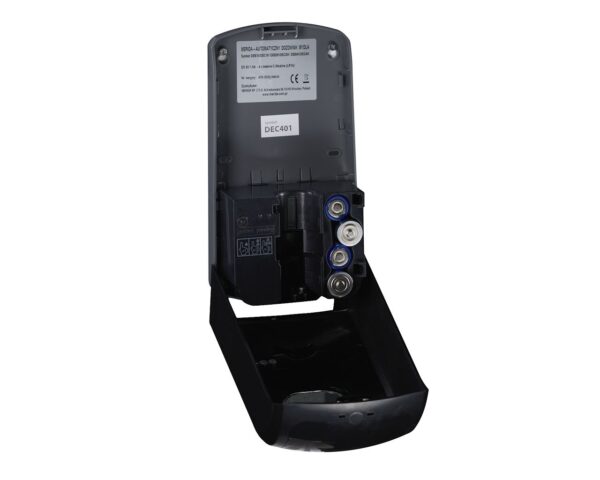 Bezdotykowy automatyczny dozownik płynu dezynfekcyjnego w sprayu MERIDA ONE na jednorazowe wkłady 1000 ml, tworzywo ABS, czarny Bezdotykowy automatyczny dozownik płynu dezynfekcyjnego w sprayu MERIDA ONE na jednorazowe wkłady 1000 ml, tworzywo ABS, czarny