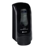 Dozownik płynu dezynfekcyjnego MERIDA ONE na jednorazowe wkłady 700 ml z płynem dezynfekcyjnym MERIDA POLANA DDR+, tworzywo ABS, czarny