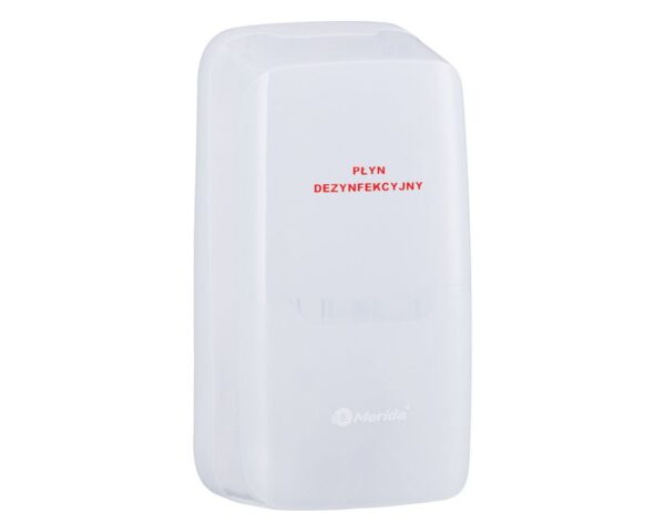 Automatyczny bezdotykowy dozownik płynu dezynfekcyjnego MERIDA HARMONY AUTOMATIC i 2 wkłady z płynem MERIDA POLANA DDR+