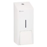 Dozownik mydła w płynie MERIDA STELLA WHITE LINE MAXI, pojemność zbiornika 800 ml, biały