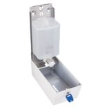 Dozownik mydła w płynie MERIDA STELLA WHITE LINE MAXI, pojemność zbiornika 800 ml, biały