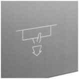 Podszafkowy pojemnik na ręczniki składane MERIDA STELLA SLIM MAXI, stal matowa