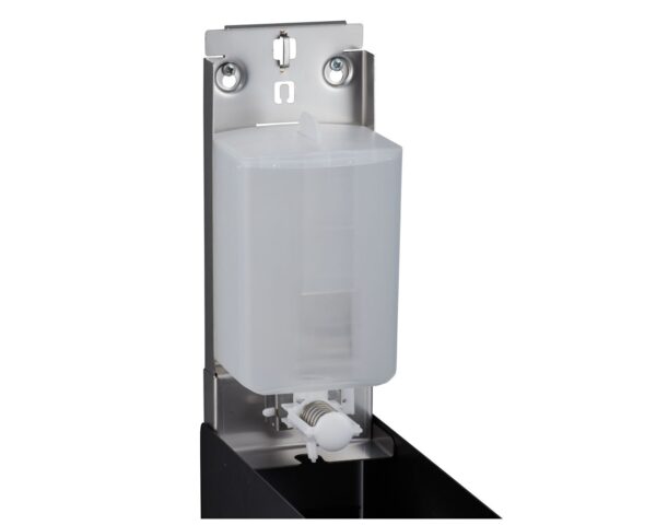 Dozownik mydła w płynie MERIDA STELLA BLACK LINE MAXI, pojemność zbiornika 800 ml, czarny Dozownik mydła w płynie MERIDA STELLA BLACK LINE MAXI, pojemność zbiornika 800 ml, czarny