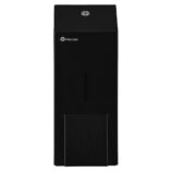 Dozownik mydła w płynie MERIDA STELLA BLACK LINE MAXI, pojemność zbiornika 800 ml, czarny