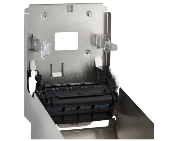 Mechaniczny podajnik ręczników papierowych w rolach MERIDA STELLA AUTOMATIC MAXI, stal matowa Mechaniczny podajnik ręczników papierowych w rolach MERIDA STELLA AUTOMATIC MAXI, stal matowa